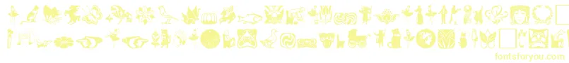 Davysdingbats2-fontti – keltaiset fontit