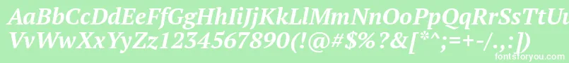 Ptf76f Font – White Fonts on Green Background