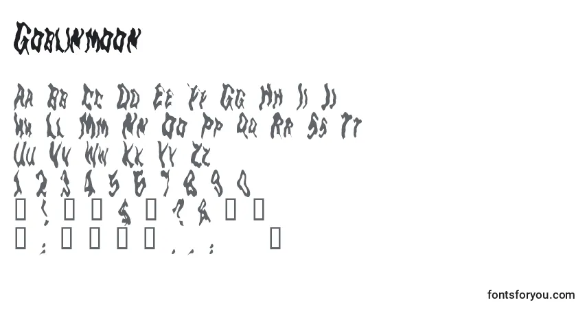 Goblinmoon-fontti – aakkoset, numerot, erikoismerkit