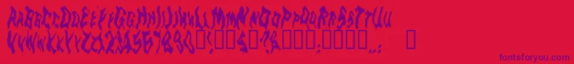 Goblinmoon Font – Purple Fonts on Red Background