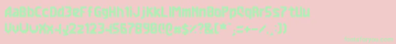 7abl3 Font – Green Fonts on Pink Background