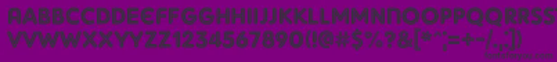 AdamGorryInline Font – Black Fonts on Purple Background