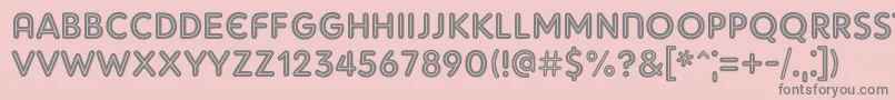 AdamGorryInline Font – Gray Fonts on Pink Background