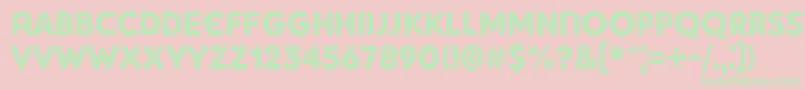 AdamGorryInline Font – Green Fonts on Pink Background