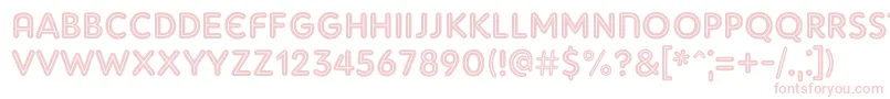 AdamGorryInline Font – Pink Fonts on White Background