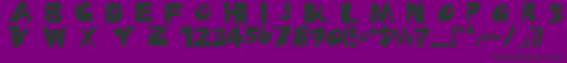 Spotts Font – Black Fonts on Purple Background