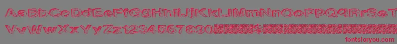 Nextlevel Font – Red Fonts on Gray Background