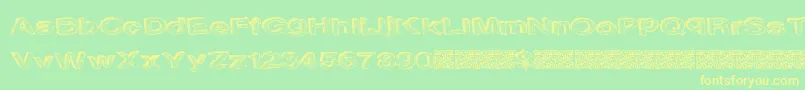 Nextlevel Font – Yellow Fonts on Green Background