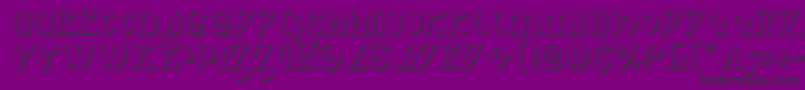 PiperPie3D Font – Black Fonts on Purple Background