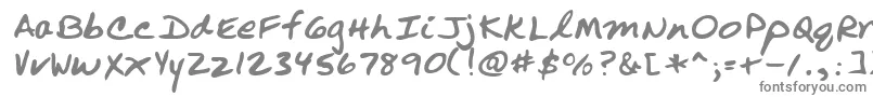 フォントLehn251 – 白い背景に灰色の文字