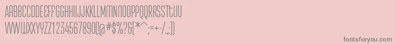 Attentica4fUltralight Font – Gray Fonts on Pink Background