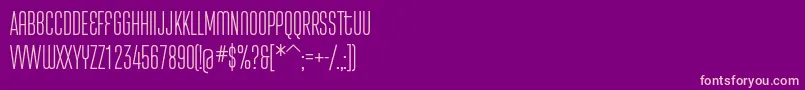 Attentica4fUltralight Font – Pink Fonts on Purple Background