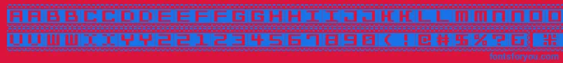 Bitlines15srb-fontti – siniset fontit punaisella taustalla