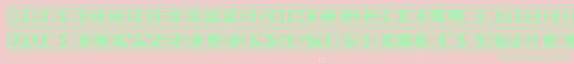 Bitlines15srb-Schriftart – Grüne Schriften auf rosa Hintergrund