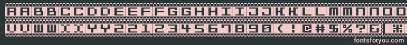 Bitlines15srb Font – Pink Fonts on Black Background