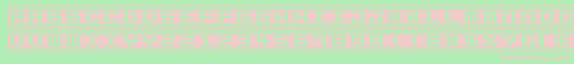 Bitlines15srb Font – Pink Fonts on Green Background