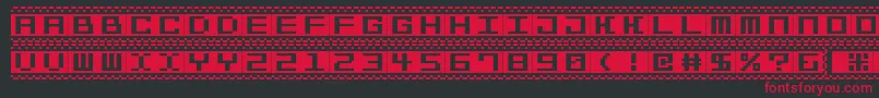 Bitlines15srb Font – Red Fonts on Black Background