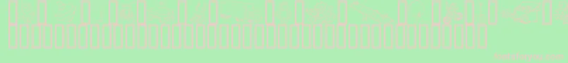 fuente GeAChildsWorld – Fuentes Rosadas Sobre Fondo Verde