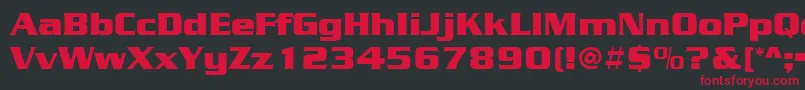 SerpentineBold Font – Red Fonts on Black Background