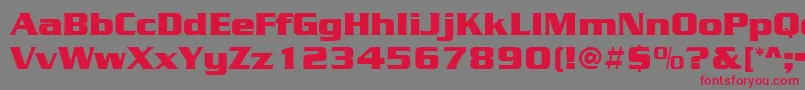 SerpentineBold Font – Red Fonts on Gray Background