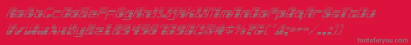 Drosselmeyergradital Font – Gray Fonts on Red Background