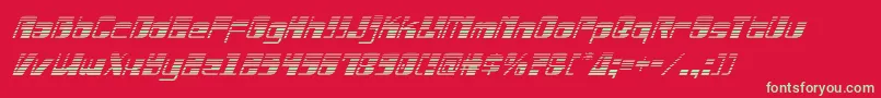 Drosselmeyergradital Font – Green Fonts on Red Background