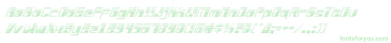 Drosselmeyergradital-Schriftart – Grüne Schriften