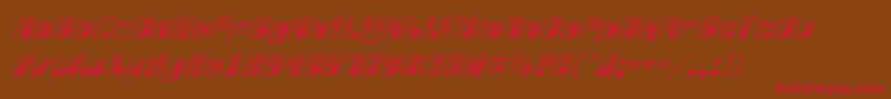 Drosselmeyergradital Font – Red Fonts on Brown Background