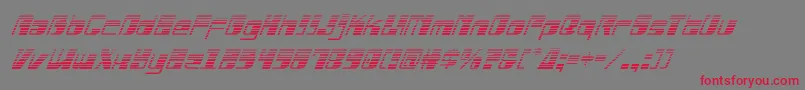 Drosselmeyergradital Font – Red Fonts on Gray Background