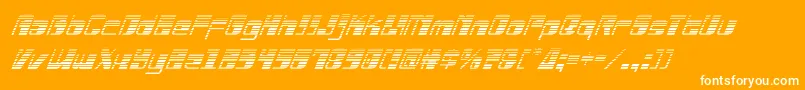 Drosselmeyergradital Font – White Fonts on Orange Background