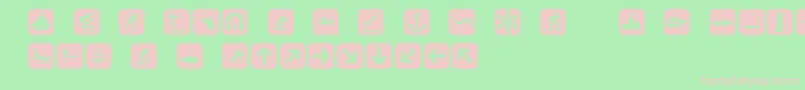 Signpixtwo Font – Pink Fonts on Green Background