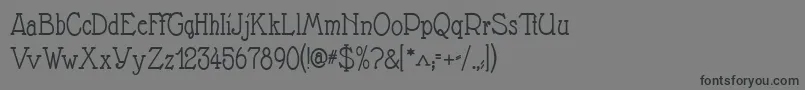 Nathan Font – Black Fonts on Gray Background