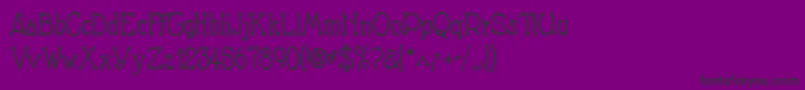 Nathan Font – Black Fonts on Purple Background