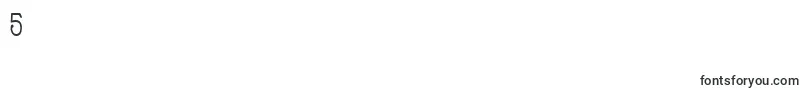 フォントNathan – フォント数字5