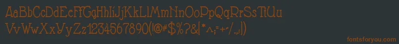 Nathan Font – Brown Fonts on Black Background