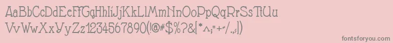 Nathan Font – Gray Fonts on Pink Background