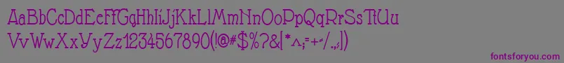 Nathan Font – Purple Fonts on Gray Background