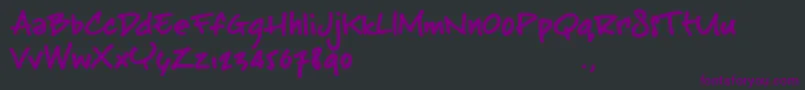 Bsttrial Font – Purple Fonts on Black Background
