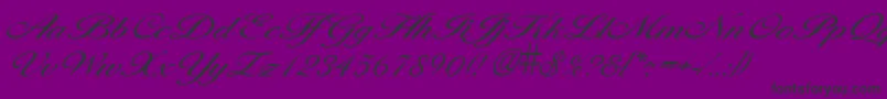 LarisimalightRegular Font – Black Fonts on Purple Background