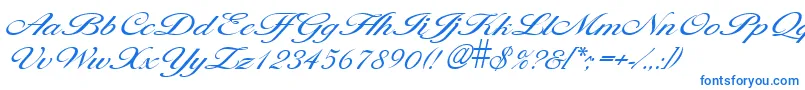 LarisimalightRegular Font – Blue Fonts on White Background