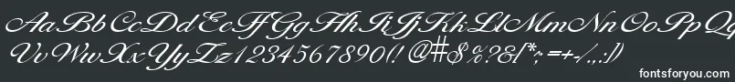 Шрифт LarisimalightRegular – белые шрифты на чёрном фоне
