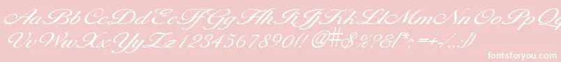 LarisimalightRegular Font – White Fonts on Pink Background