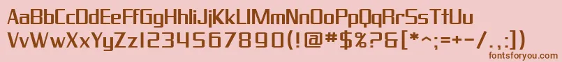 Шрифт SfProverbialGothicExtended – коричневые шрифты на розовом фоне