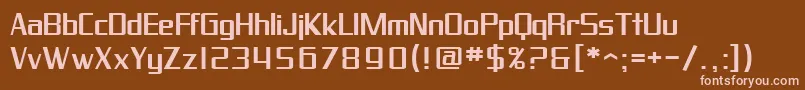 Шрифт SfProverbialGothicExtended – розовые шрифты на коричневом фоне