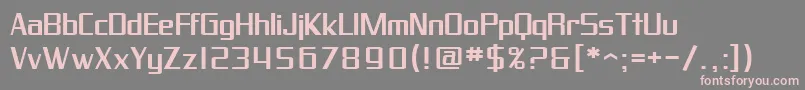 SfProverbialGothicExtended Font – Pink Fonts on Gray Background