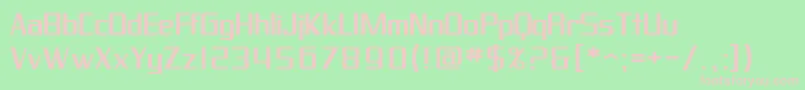 SfProverbialGothicExtended Font – Pink Fonts on Green Background