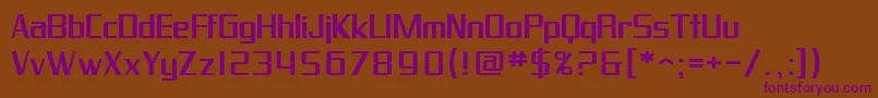 Шрифт SfProverbialGothicExtended – фиолетовые шрифты на коричневом фоне