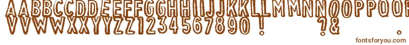 VintageFind Font – Brown Fonts on White Background