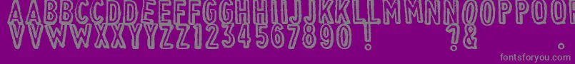 VintageFind Font – Gray Fonts on Purple Background