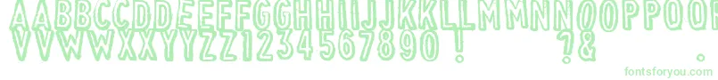 VintageFind Font – Green Fonts on White Background